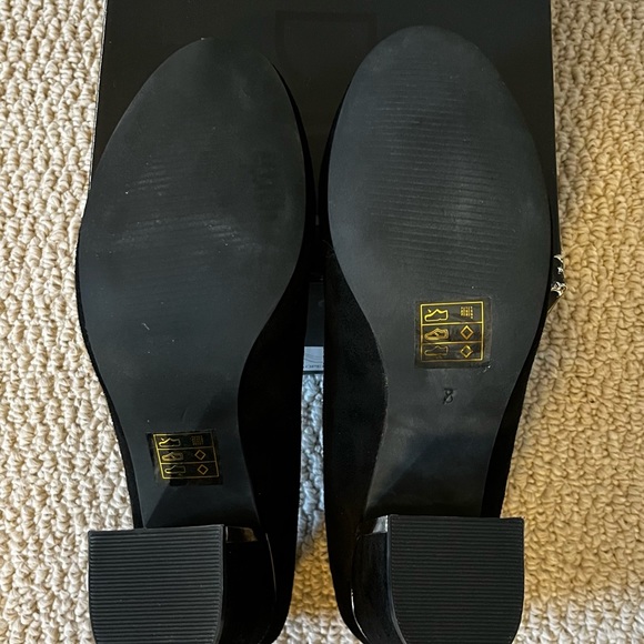 Globo K Studio Black Velet chunky heels Size 7 - Picture 5 of 7